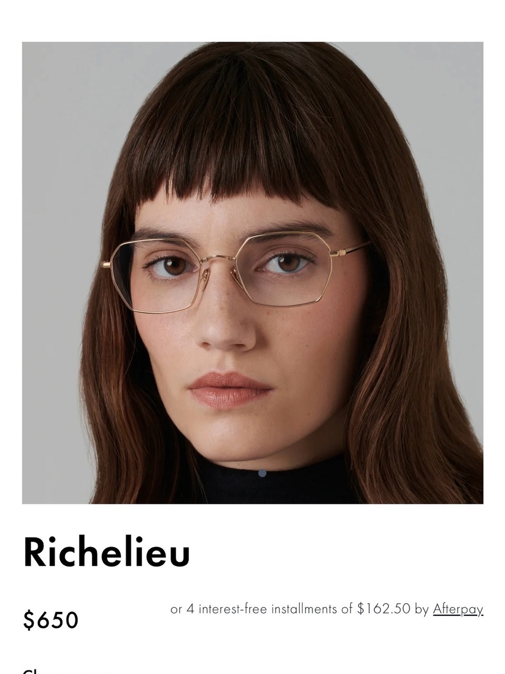 AHLEM Richelieu Electroplated With Palladium & 22K Gold Champagne, 51-19 France
